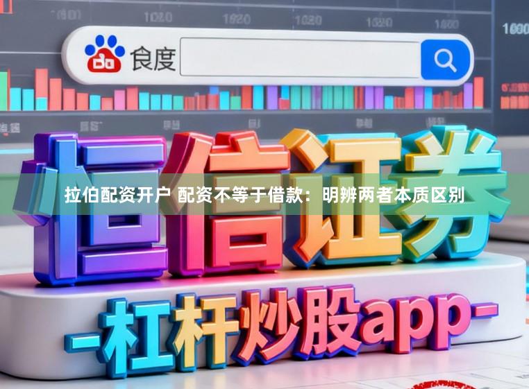 拉伯配资开户 配资不等于借款：明辨两者本质区别